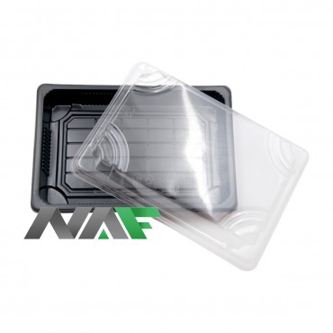 1.0寿司黑色外卖盒 12*18 8/50U