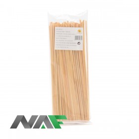 BAMBOO STICKS POINTED 18CM 100PCS