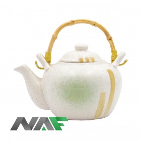 TETERA BLANCA CON VERDE