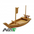SMALL WOODEN BOAT FOR SUSHI 40*19CM